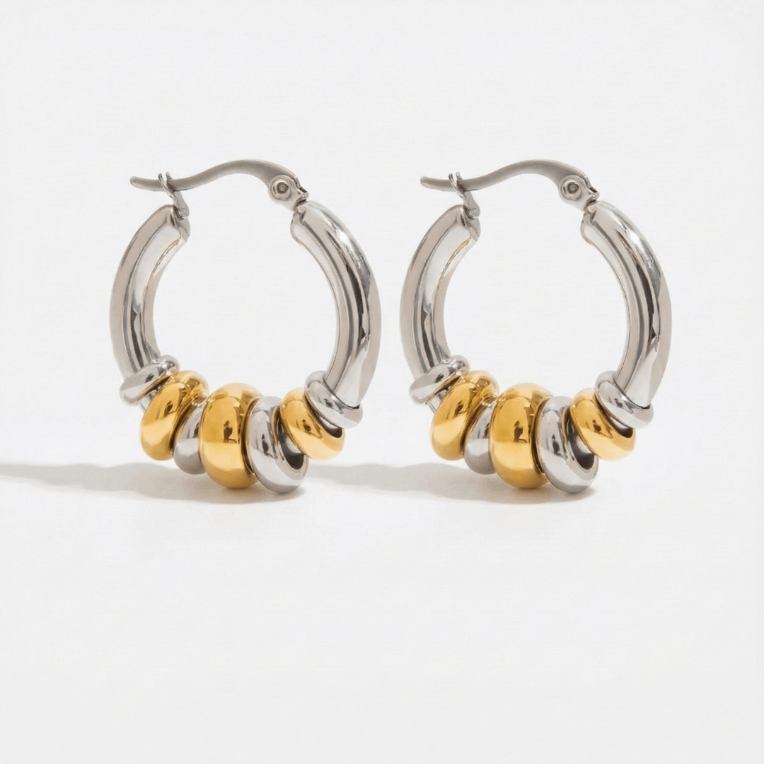 Pendientes de Aro Múltiple Móviles – Aros Huggie Modernos y Sin Deslustre