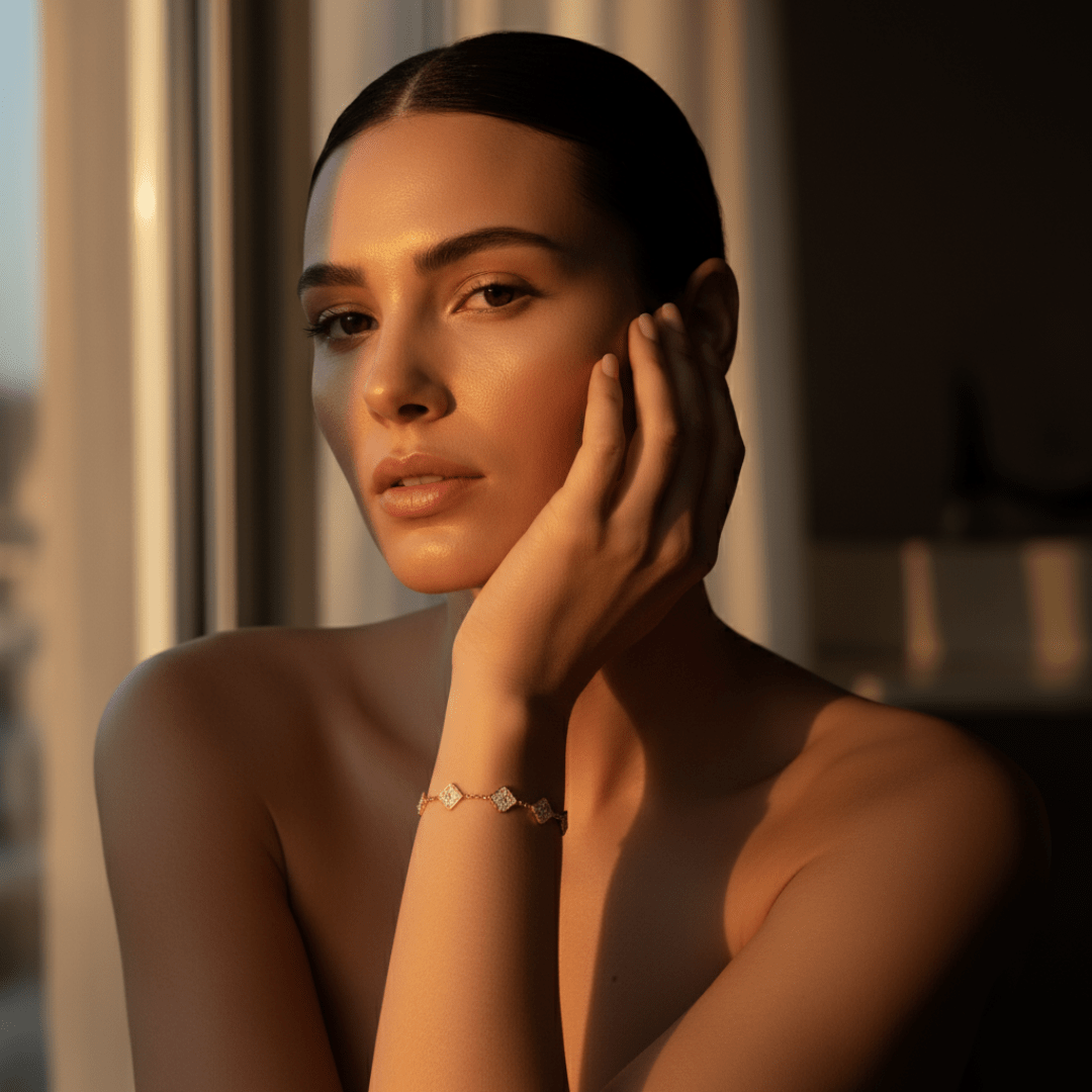 Sea Clover Gold Silver Bracelet