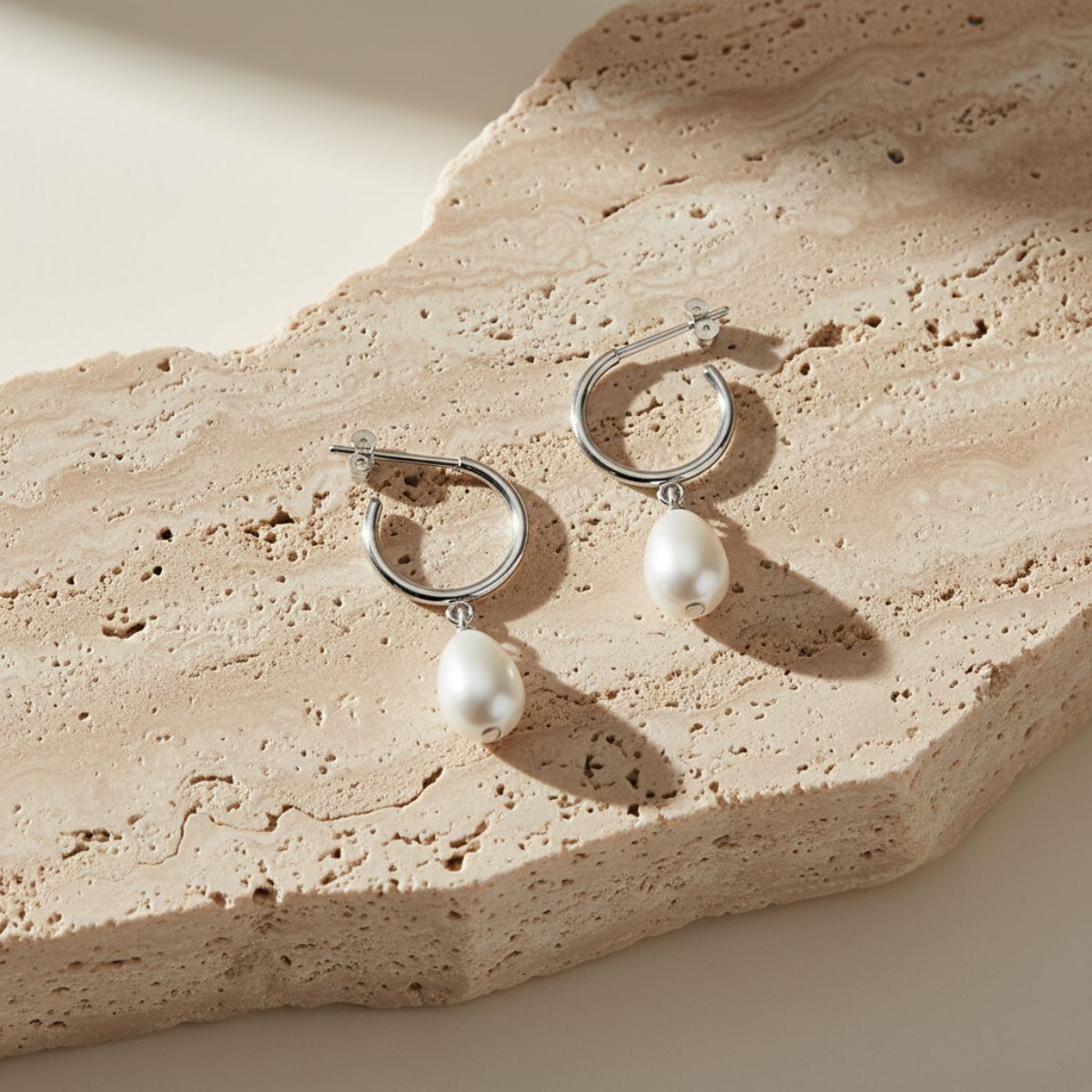 Sea Drop Pearl Earrings