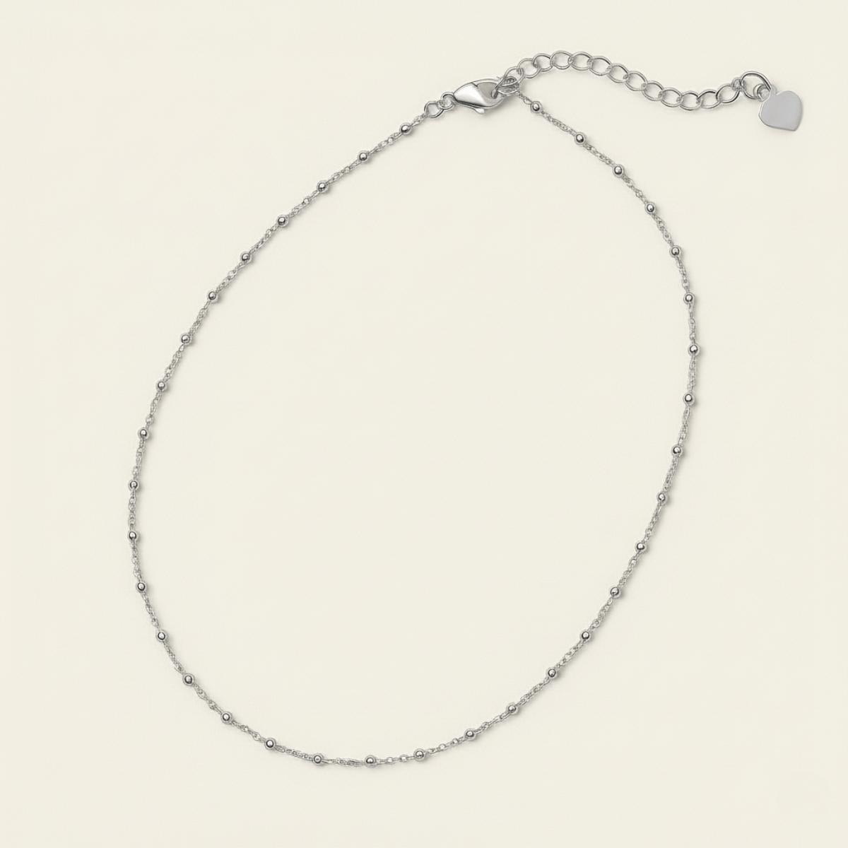 Gilded Seashore Silver Gold Beaded Necklace