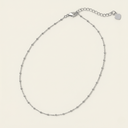 Gilded Seashore Silver Gold Beaded Necklace