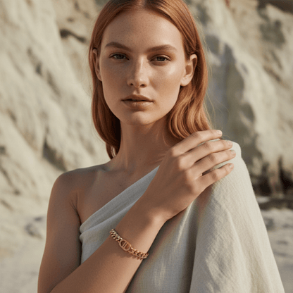 Bold Stainless Steel Bracelet - Adjustable Waterproof Jewelry for All Occasions