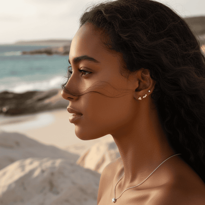 Celestial Cluster Gold Silver Earrings