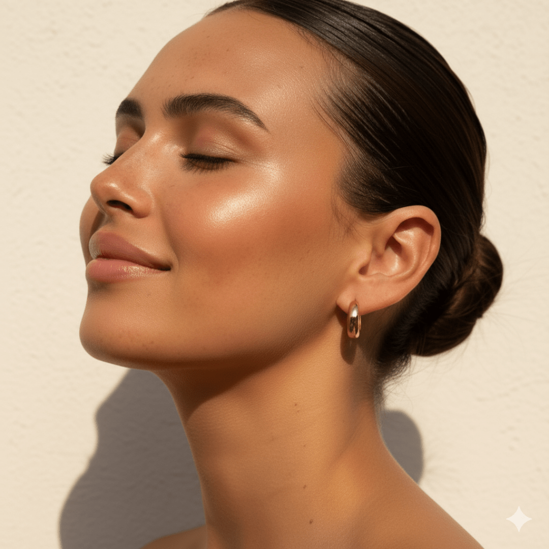 Tidal Flow Gold Mini Hoop Earrings