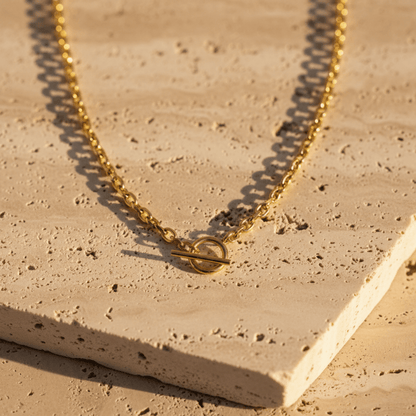 Coastal Link Gold Choker Necklace