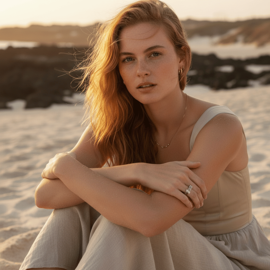 Custom Gothic Name Ring - Handmade Personalized Jewelry in Various Metals