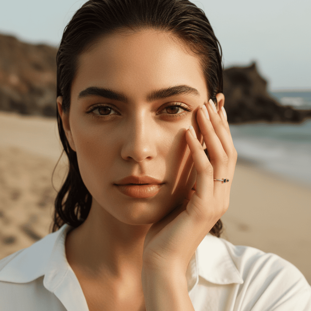 Customizable Birthstone Initial Ring - Dainty Personalized Gift for Holidays