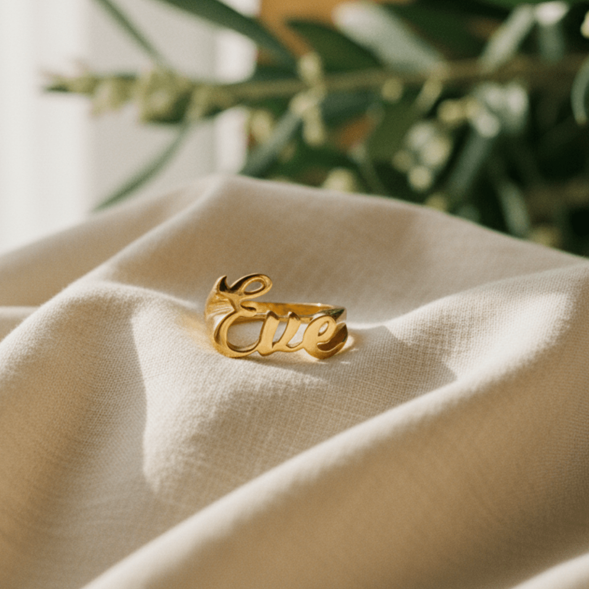 Customizable Name Ring - Personalized Jewelry in Silver, Gold, Rose Gold