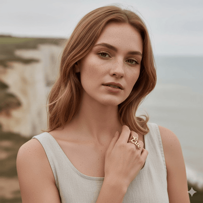 Customizable Name Ring - Personalized Silver, Gold & Rose Gold Jewelry