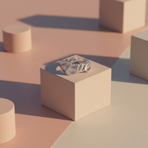 Customizable Name Ring - Personalized Silver, Gold & Rose Gold Jewelry