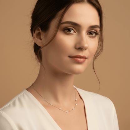 Tide Pool Opal Silver Gold Plating Necklace