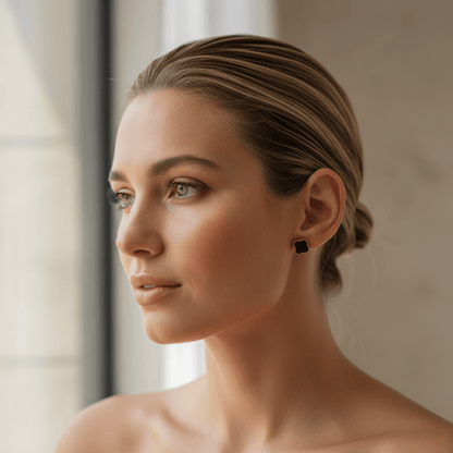 Dawn Shadow Gold Silver Earrings