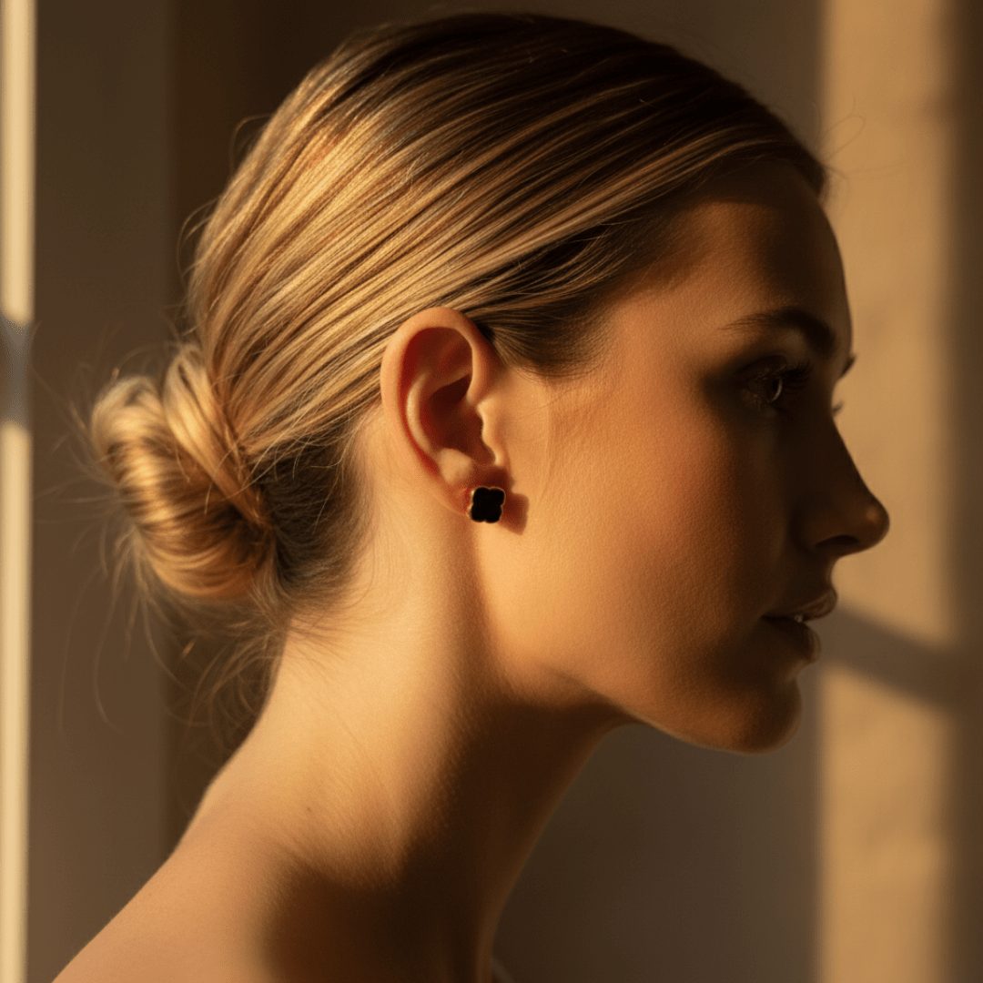 Dawn Shadow Gold Silver Earrings