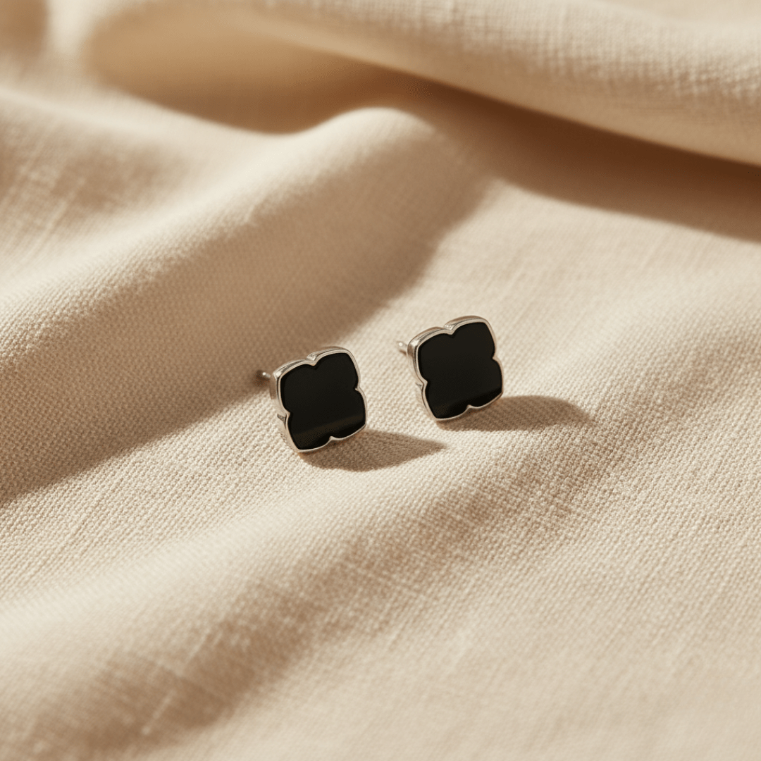 Dawn Shadow Gold Silver Earrings