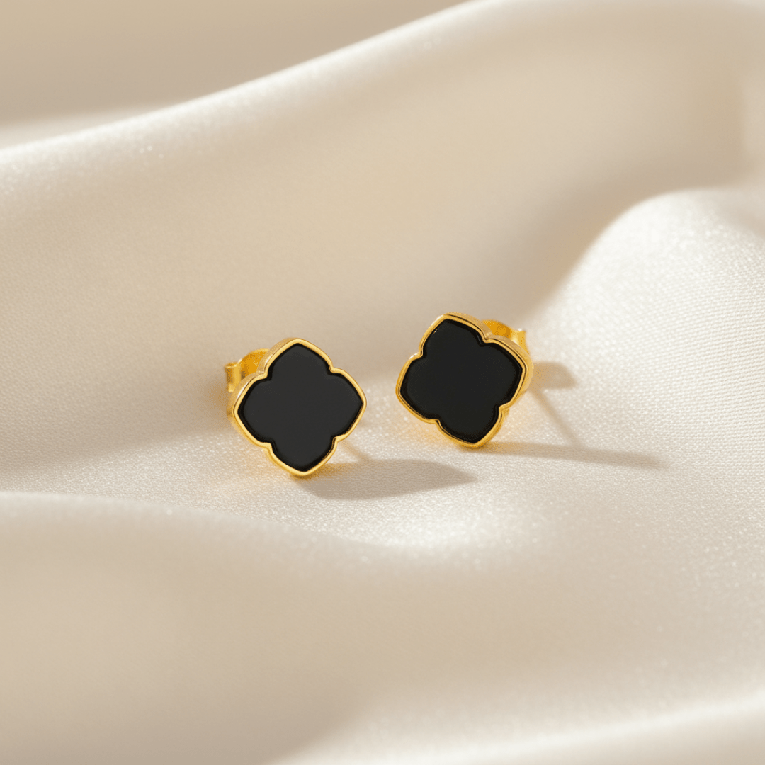 Dawn Shadow Gold Silver Earrings