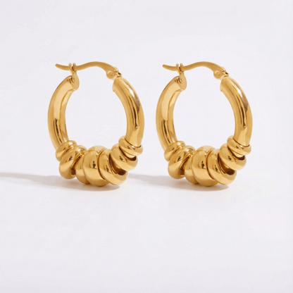 Pendientes de Aro Múltiple Móviles – Aros Huggie Modernos y Sin Deslustre