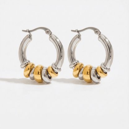 Pendientes de Aro Múltiple Móviles – Aros Huggie Modernos y Sin Deslustre