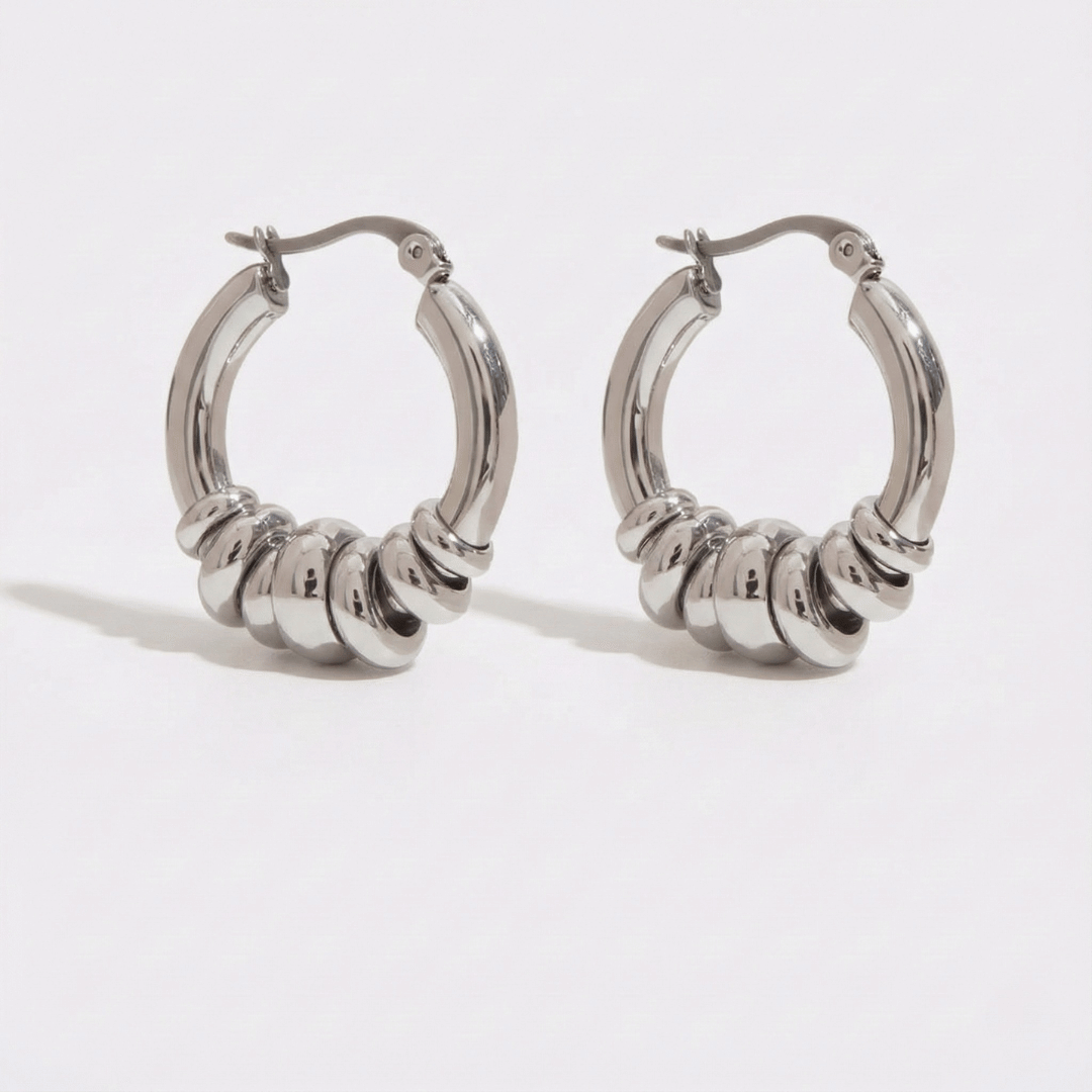 Pendientes de Aro Múltiple Móviles – Aros Huggie Modernos y Sin Deslustre