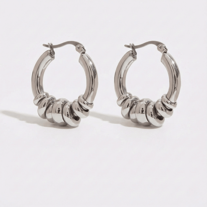 Pendientes de Aro Múltiple Móviles – Aros Huggie Modernos y Sin Deslustre