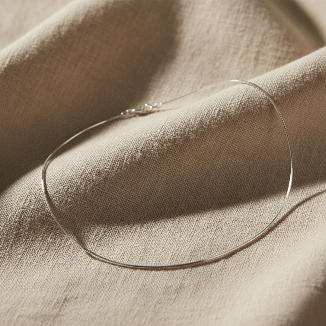 Elegant Box Chain Necklace in Gold & Silver