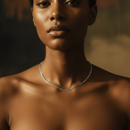 Elegant Curb Chain Choker - Gold & Silver Options