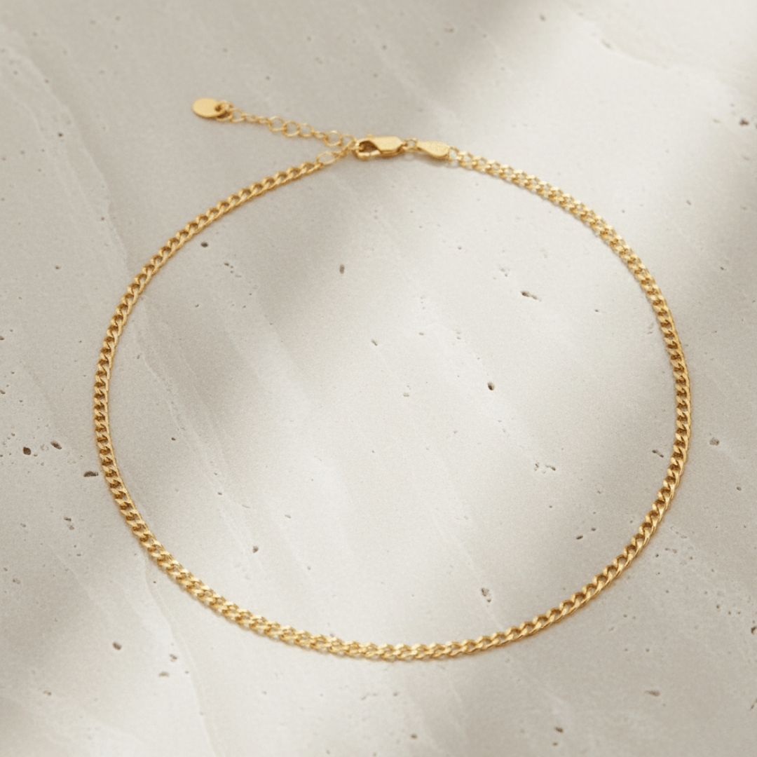 Elegant Curb Chain Choker - Gold & Silver Options