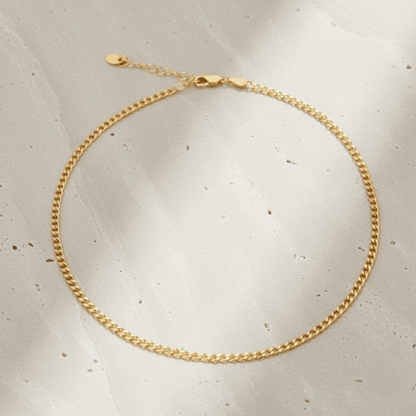 Elegant Curb Chain Choker - Gold & Silver Options