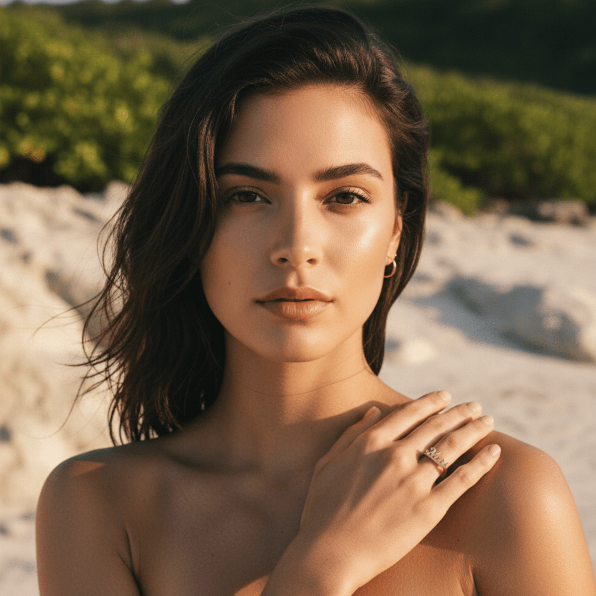 Elegant Custom Name Ring - Gold-Plated or Rhodium-Plated Sterling Silver