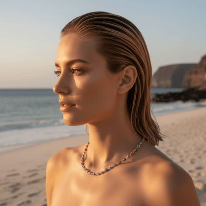 Elegant Evil Eye Gold Necklace - Gold Filled