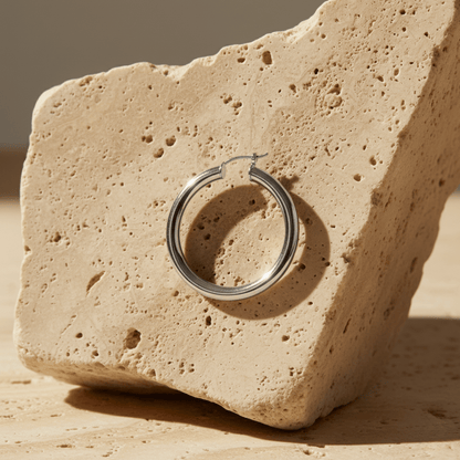 Elegant Gold Filled Large Hoop Earrings - Gold Hoops for Statement Style