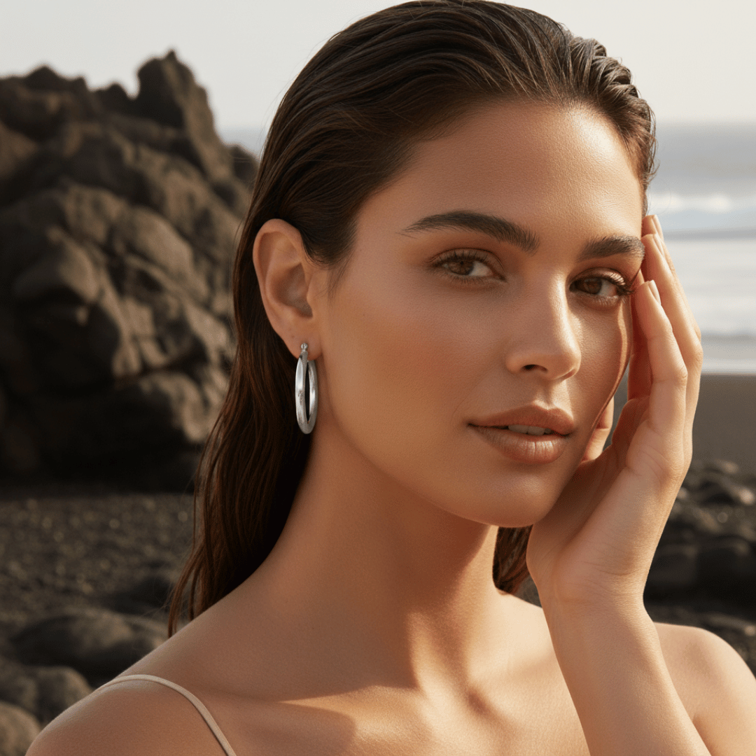 Elegant Gold Filled Large Hoop Earrings - Gold Hoops for Statement Style