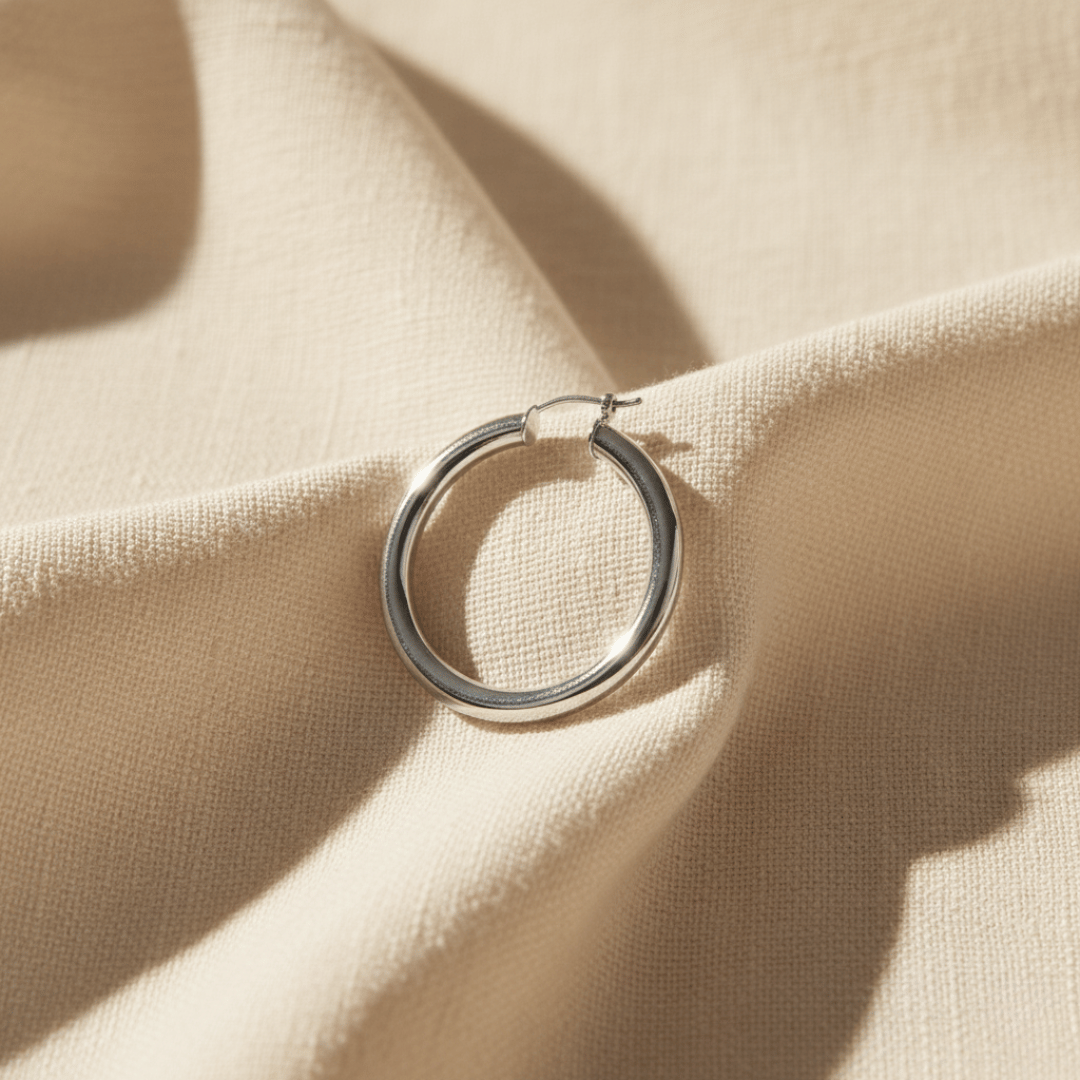 Elegant Gold Filled Large Hoop Earrings - Gold Hoops for Statement Style