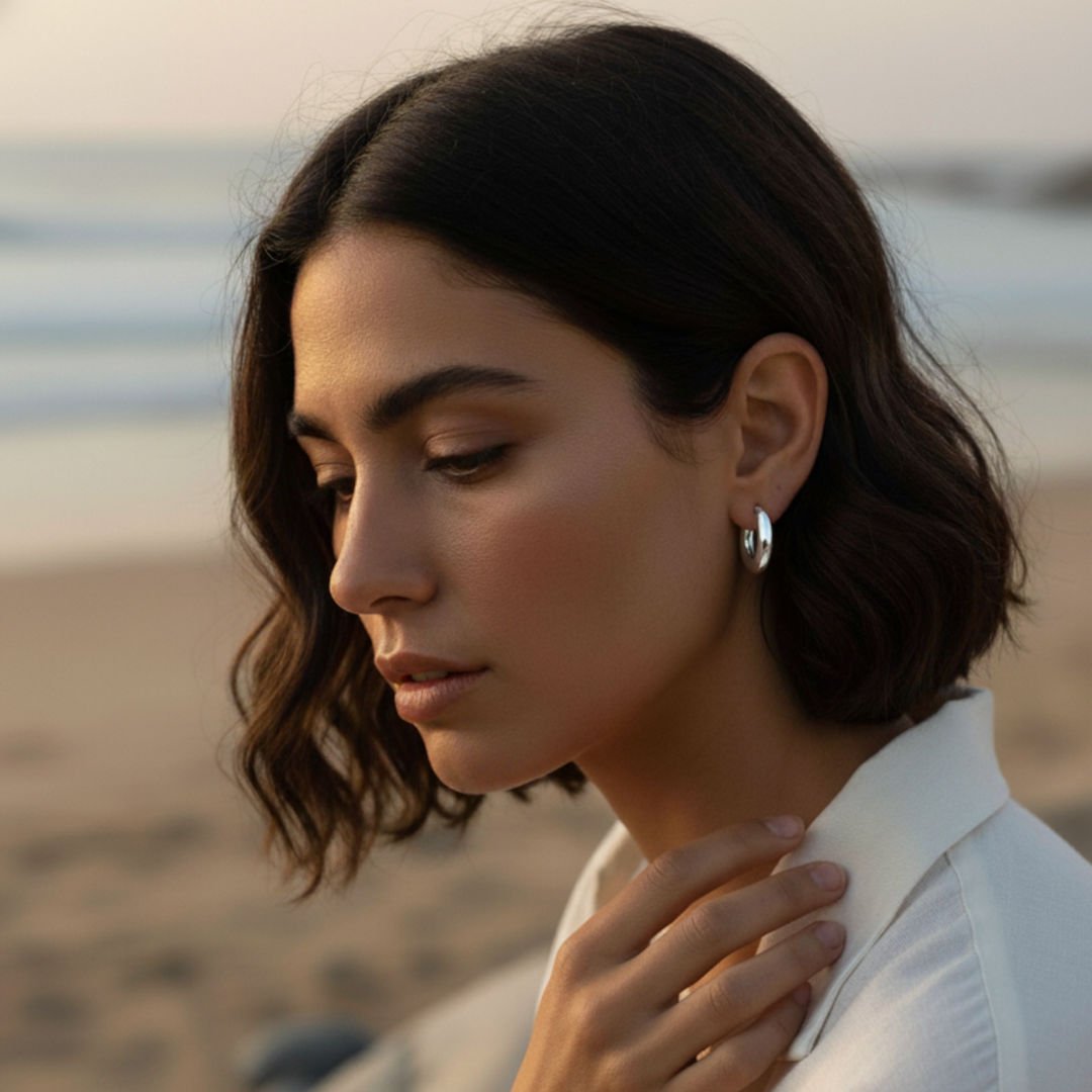 Elegant Gold Filled Small Hoop Earrings for Women - Lightweight & Durable