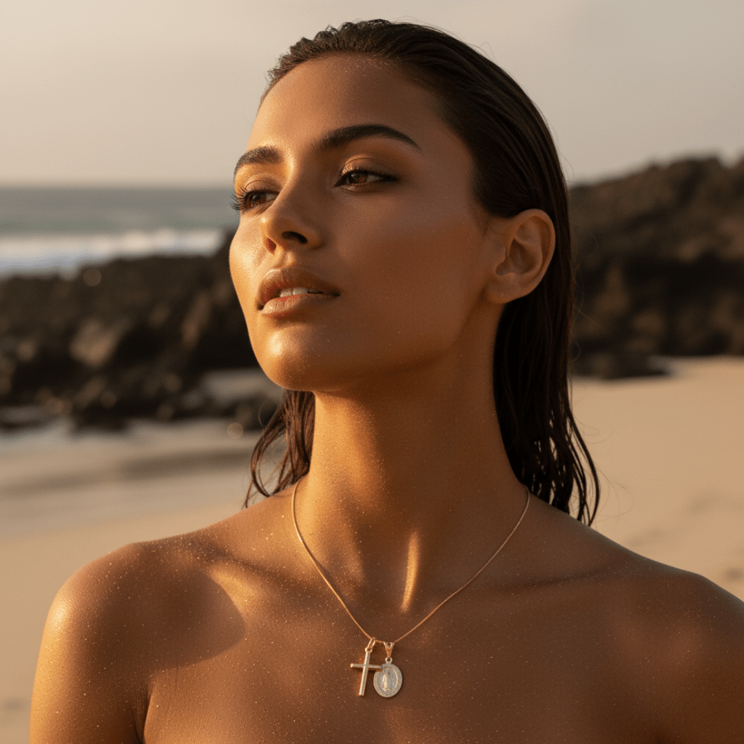 Saint's Light Gold Silver Necklace