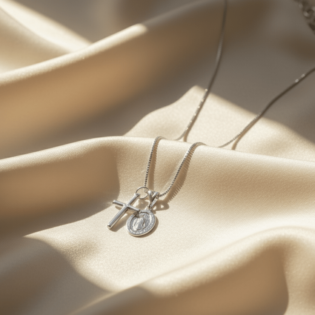 Saint's Light Gold Silver Necklace