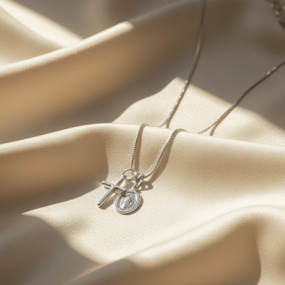 Saint's Light Gold Silver Necklace