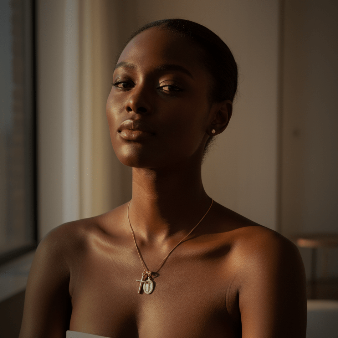 Saint's Light Gold Silver Necklace