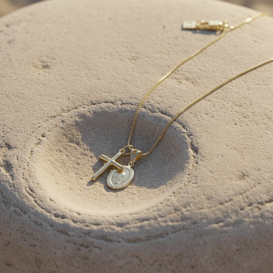 Saint's Light Gold Silver Necklace
