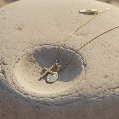 Saint's Light Gold Silver Necklace