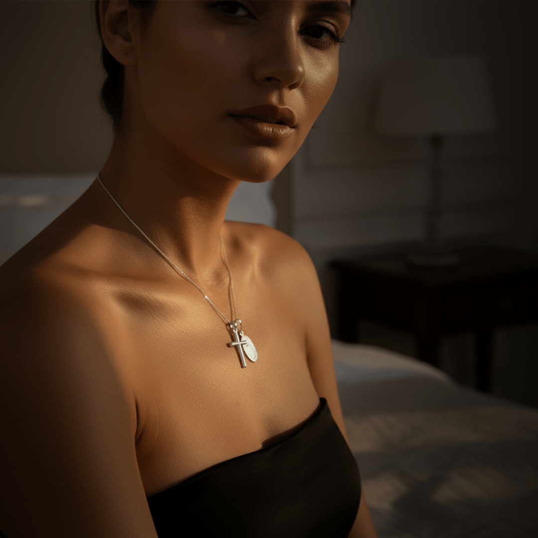 Saint's Light Gold Silver Necklace