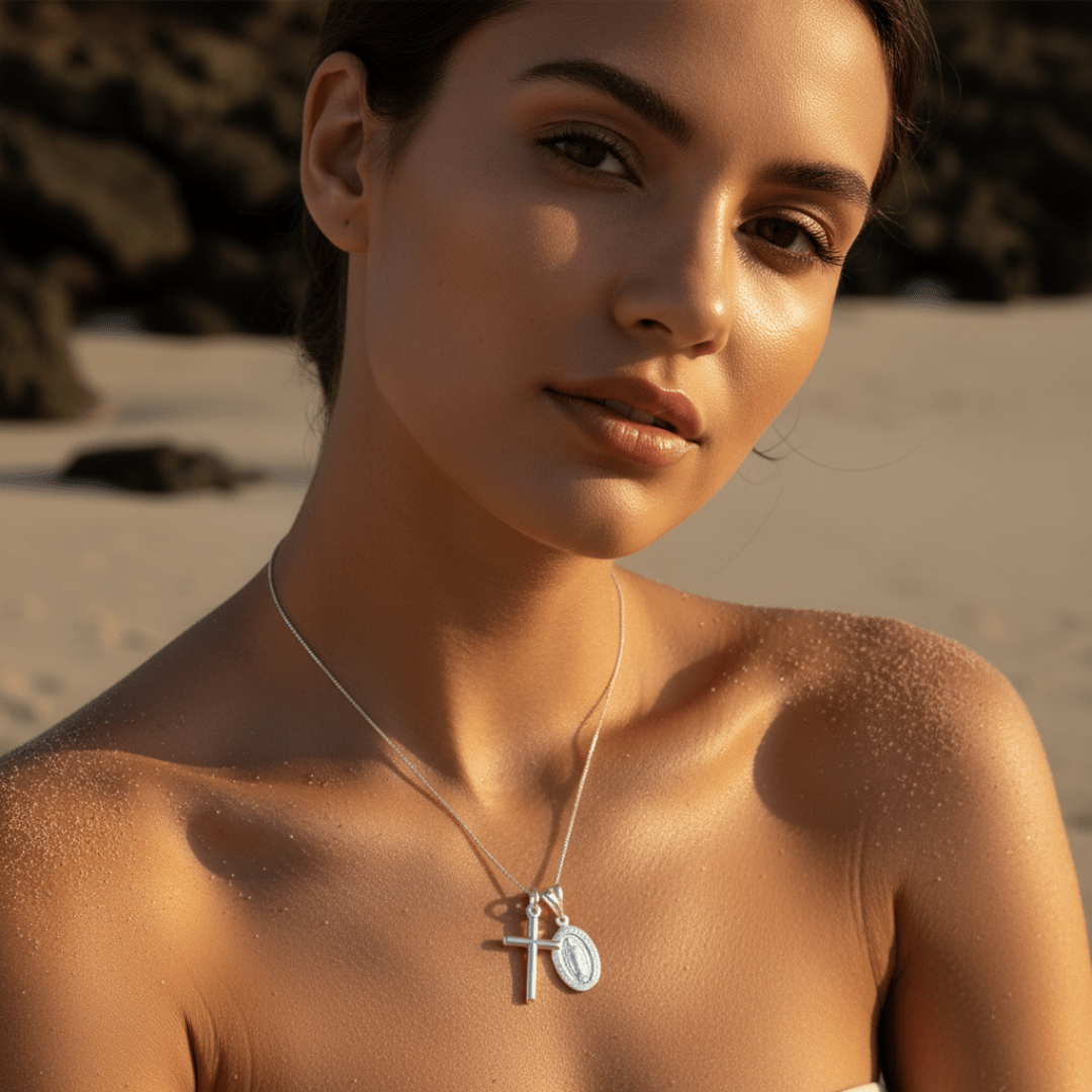 Saint's Light Gold Silver Necklace