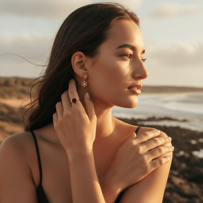 Elegant Gold Pavé Cluster Stud Earrings for Women