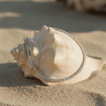 Elegant Heart Tennis Necklace - Cubic Zirconia Jewelry for Every Occasion