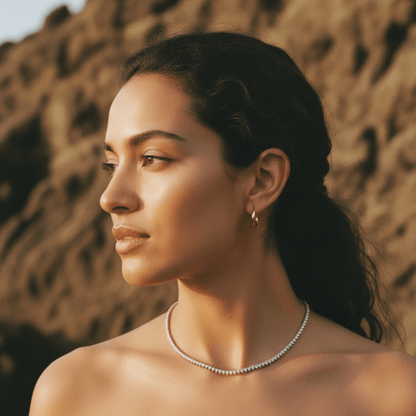 Elegant Heart Tennis Necklace - Cubic Zirconia Jewelry for Every Occasion