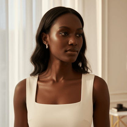 Beach Stone Gold Halo Hoops