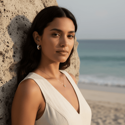 Elegant Medium Silver Hoop Earrings - Stylish, Versatile Accessory