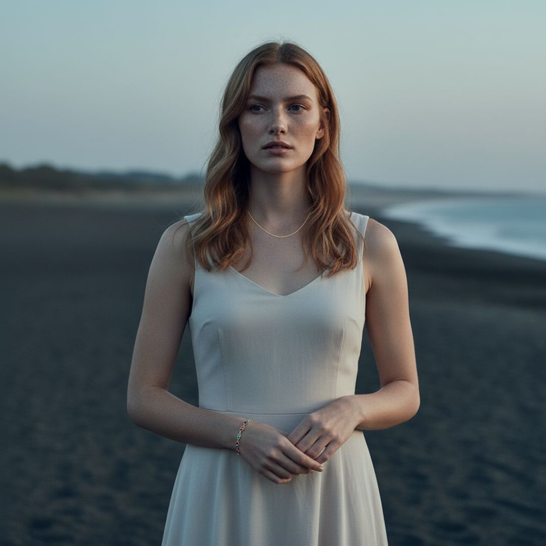 Elegant Multi-Color Evil Eye Bracelet - Gold-Filled