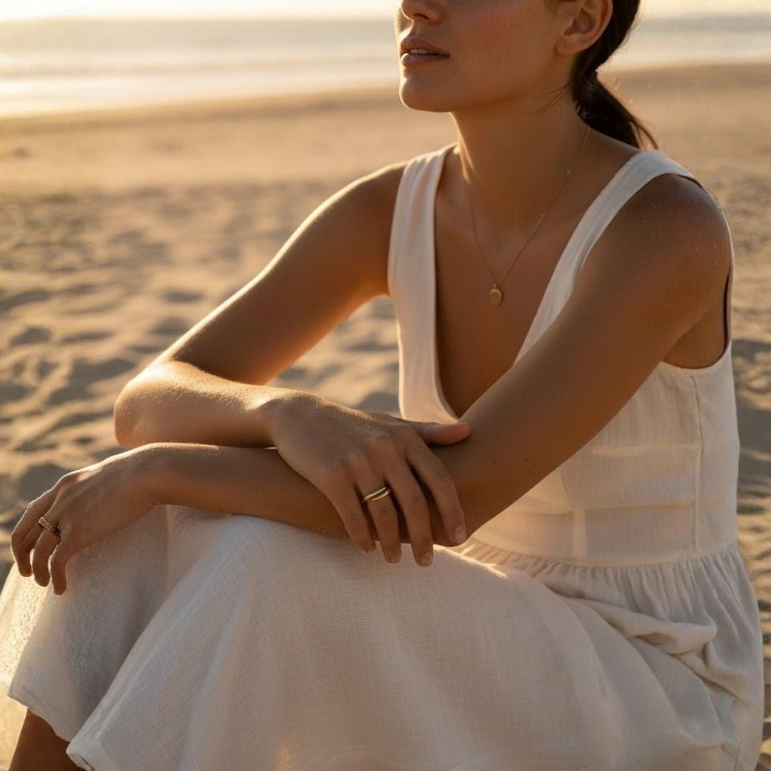 Elegant Open Spiral Ring - Adjustable Gold Plated Minimalist Design