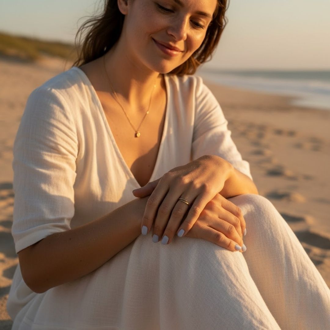 Elegant Open Spiral Ring - Adjustable Gold Plated Minimalist Design