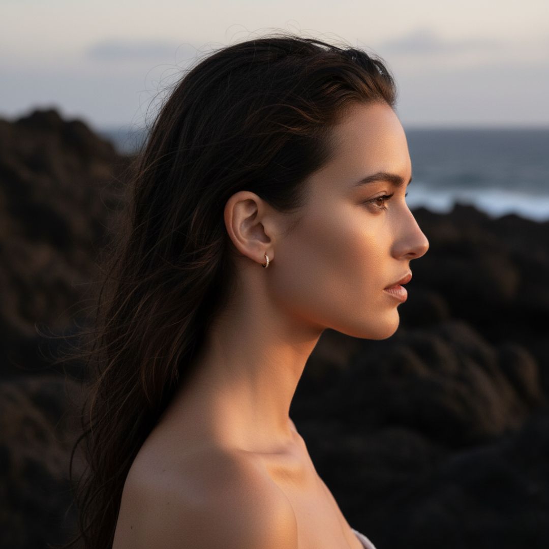 Elegant Pavé Huggie Earrings in Gold, Rose Gold or Rhodium - Hypoallergenic Sterling Silver with Cubic Zirconia